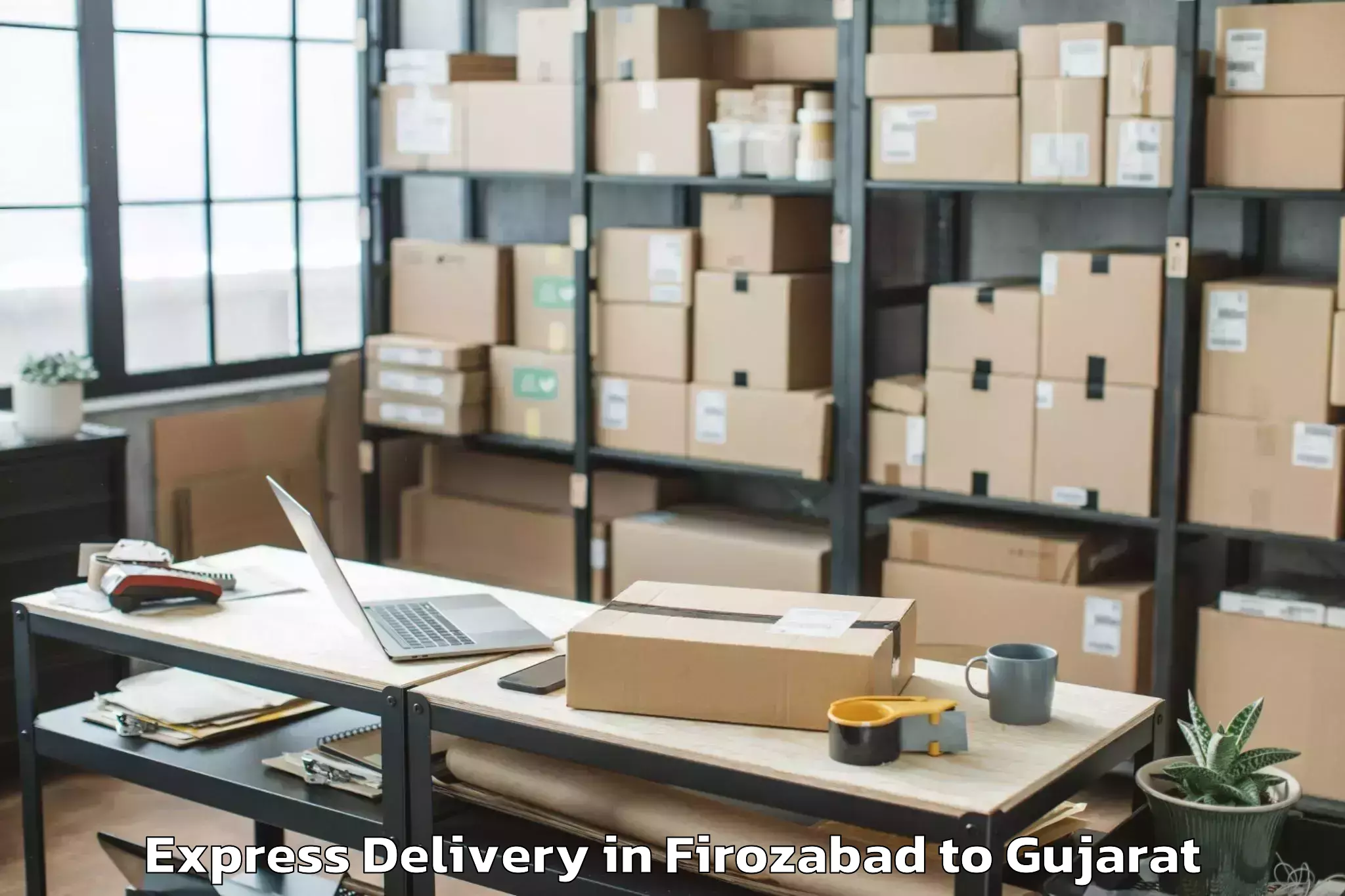 Book Firozabad to Dwarka Express Delivery Online